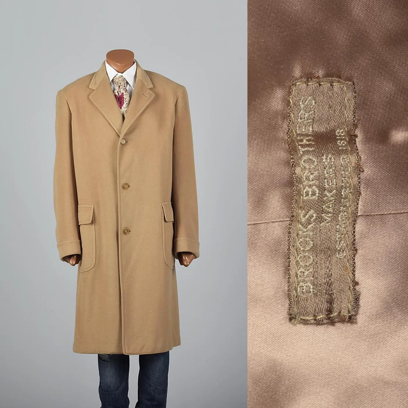 1950s Brooks Brothers Tan Overcoat