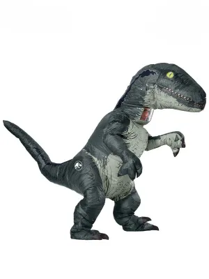 Adult Costume - Velociraptor Blue Inflatable Costume