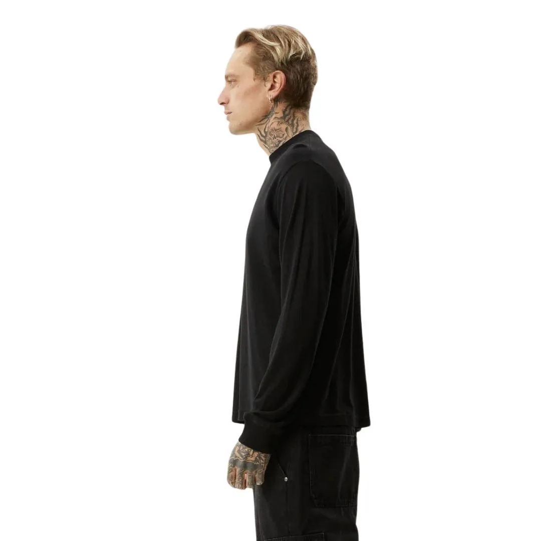 Afends Essential Hemp Long Sleeve T-Shirt - Black