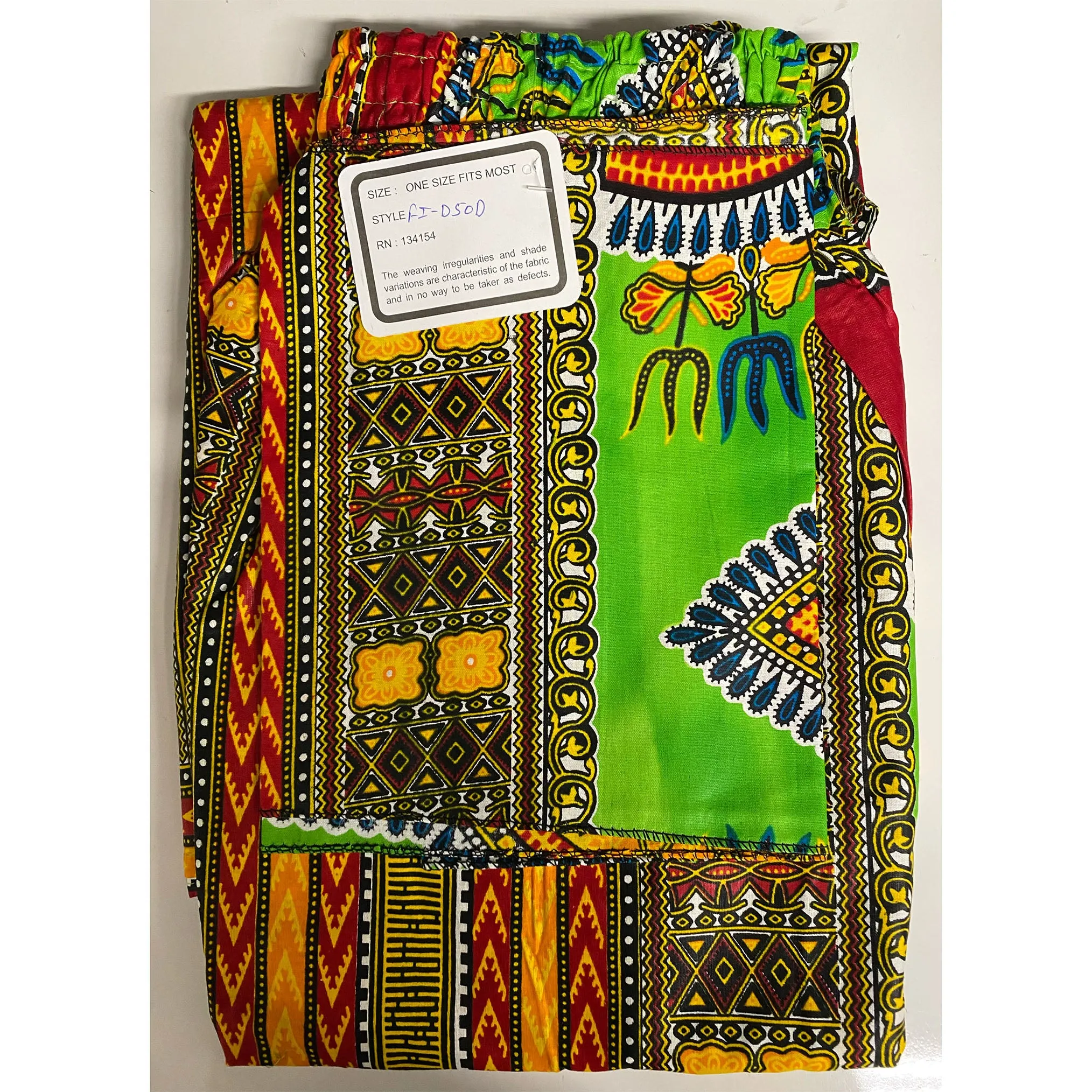 African Women's Dashiki High Waist Pants - FI-D50D