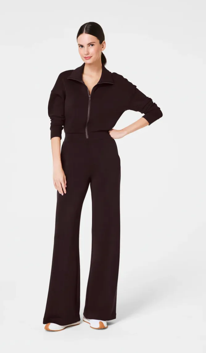 Air Essentials Long Sleeve Wide Leg Jumpsuit