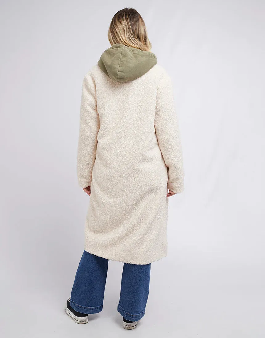 All About Eve Francesca Teddy Coat - Vintage White