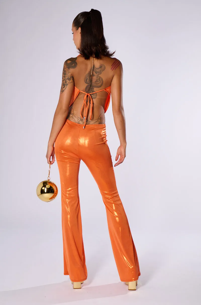 ALL EYES ON ME METALLIC JUMPSUIT