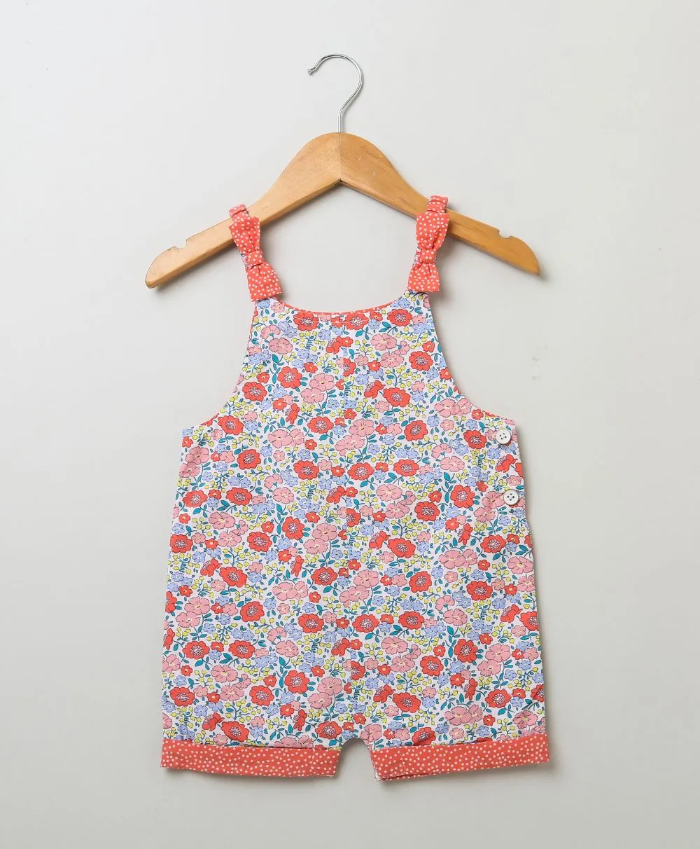 All-over Floral Print Dungaree