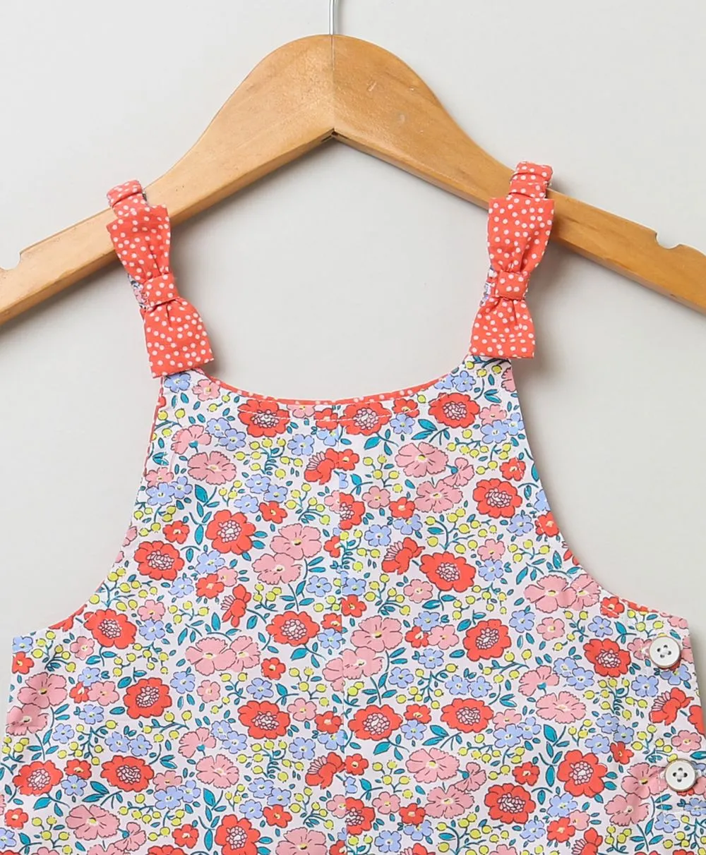 All-over Floral Print Dungaree