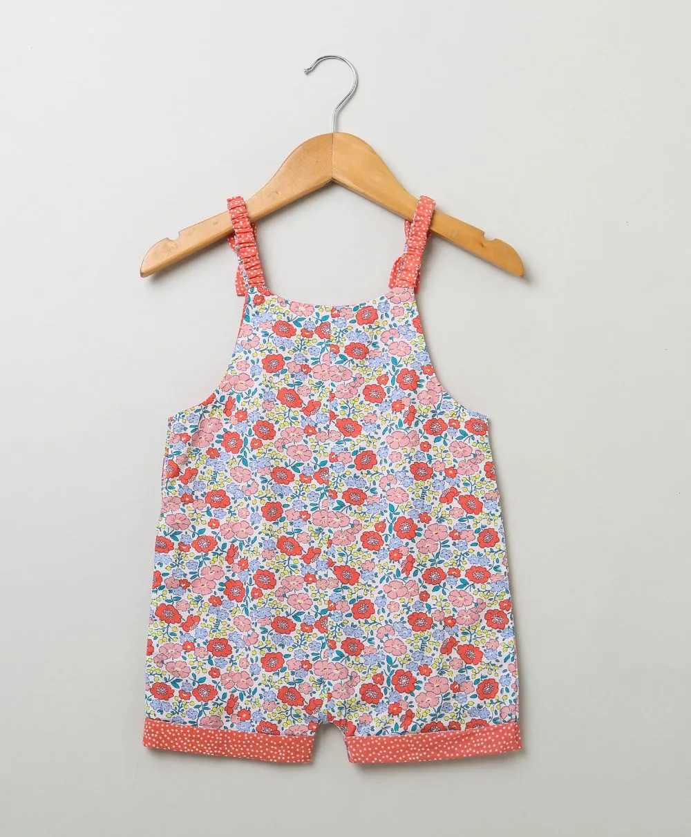 All-over Floral Print Dungaree