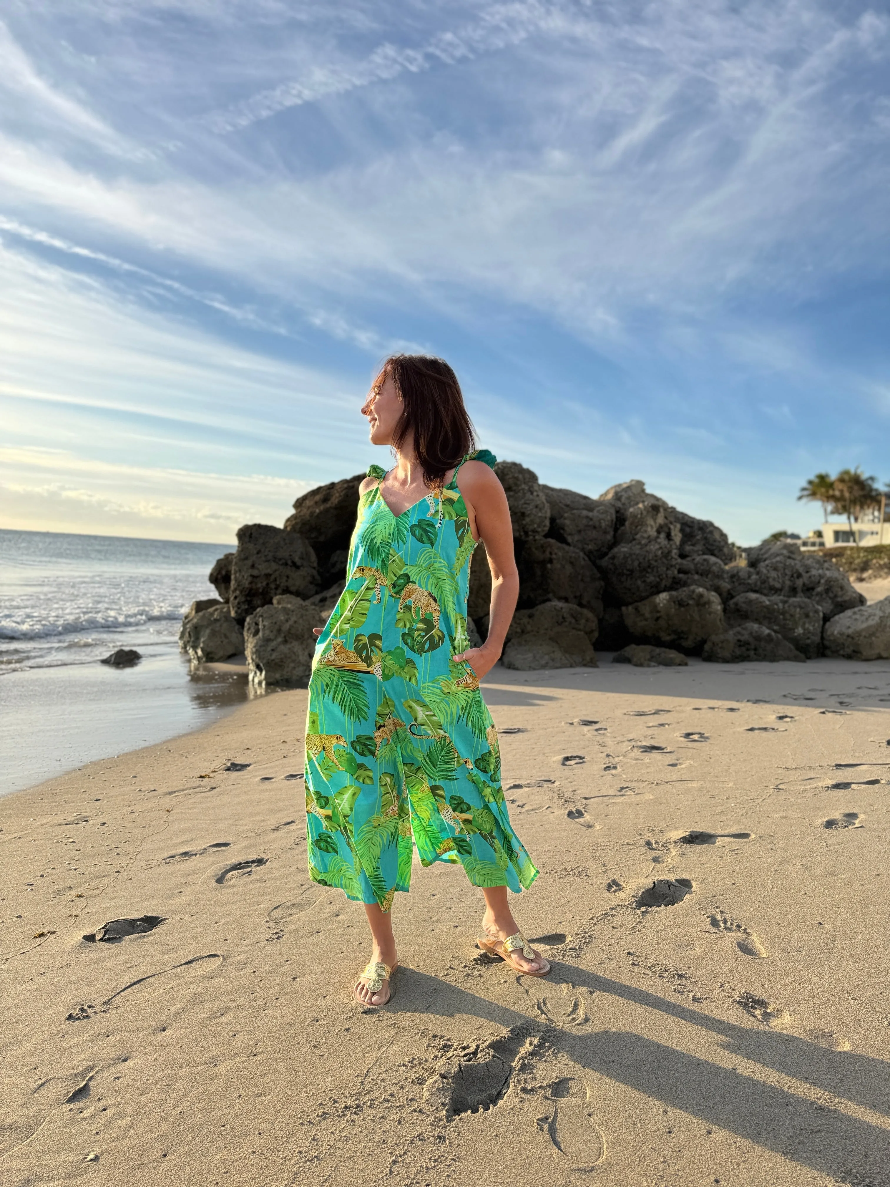 Angel Jumpsuit | Caribbean Leopard
