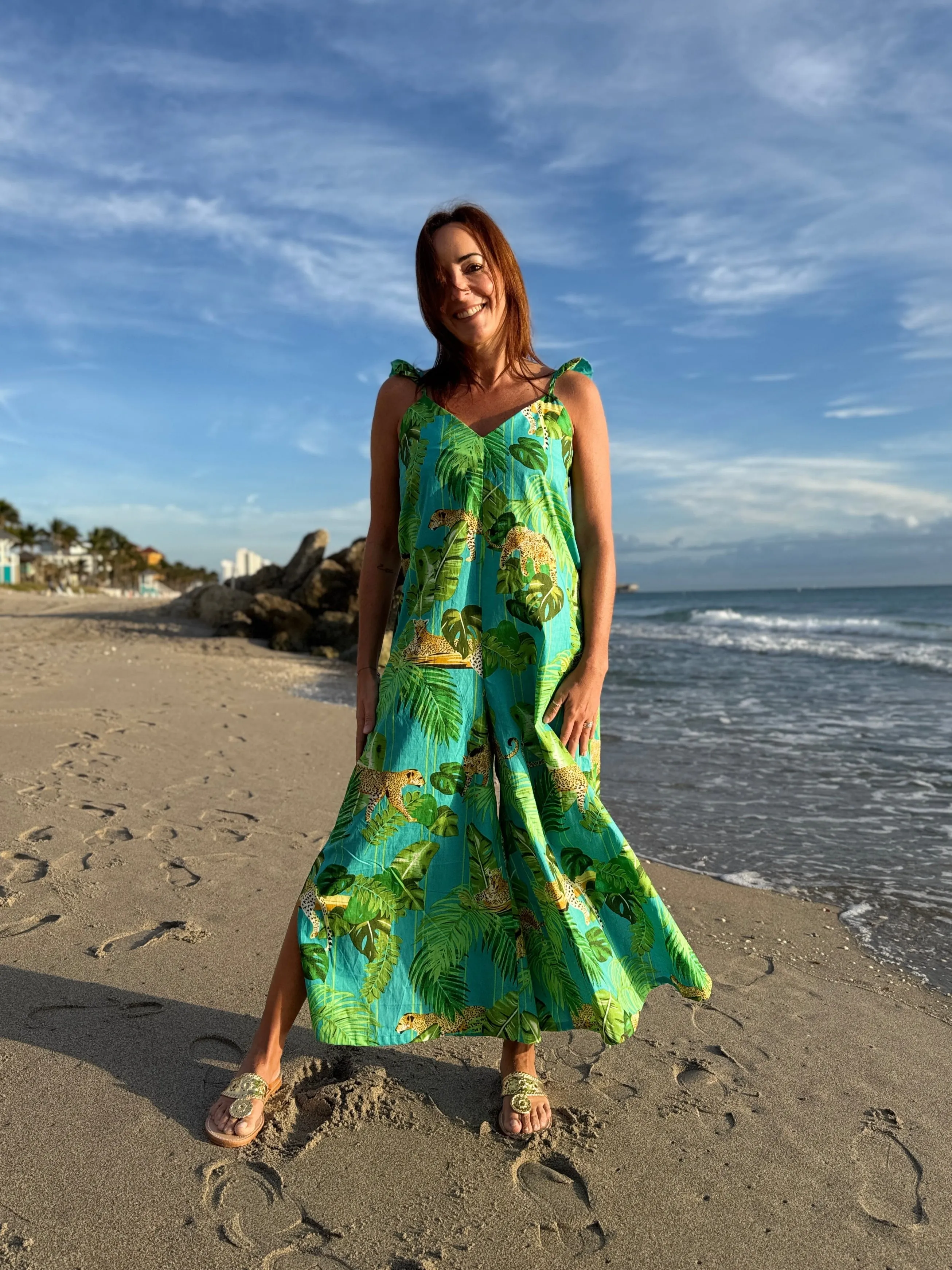 Angel Jumpsuit | Caribbean Leopard