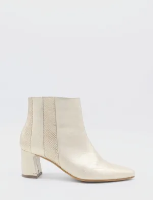Aurlene ankle booties in gold leather womens shoes