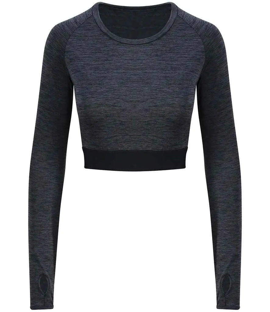 AWDis Ladies Cool Long Sleeve Crop Top