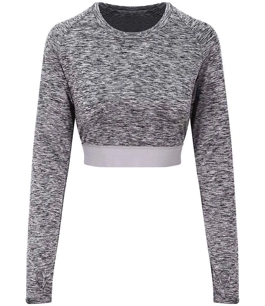 AWDis Ladies Cool Long Sleeve Crop Top