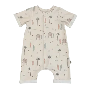 Baby Zomer Jumpsuit Creme At The Beach