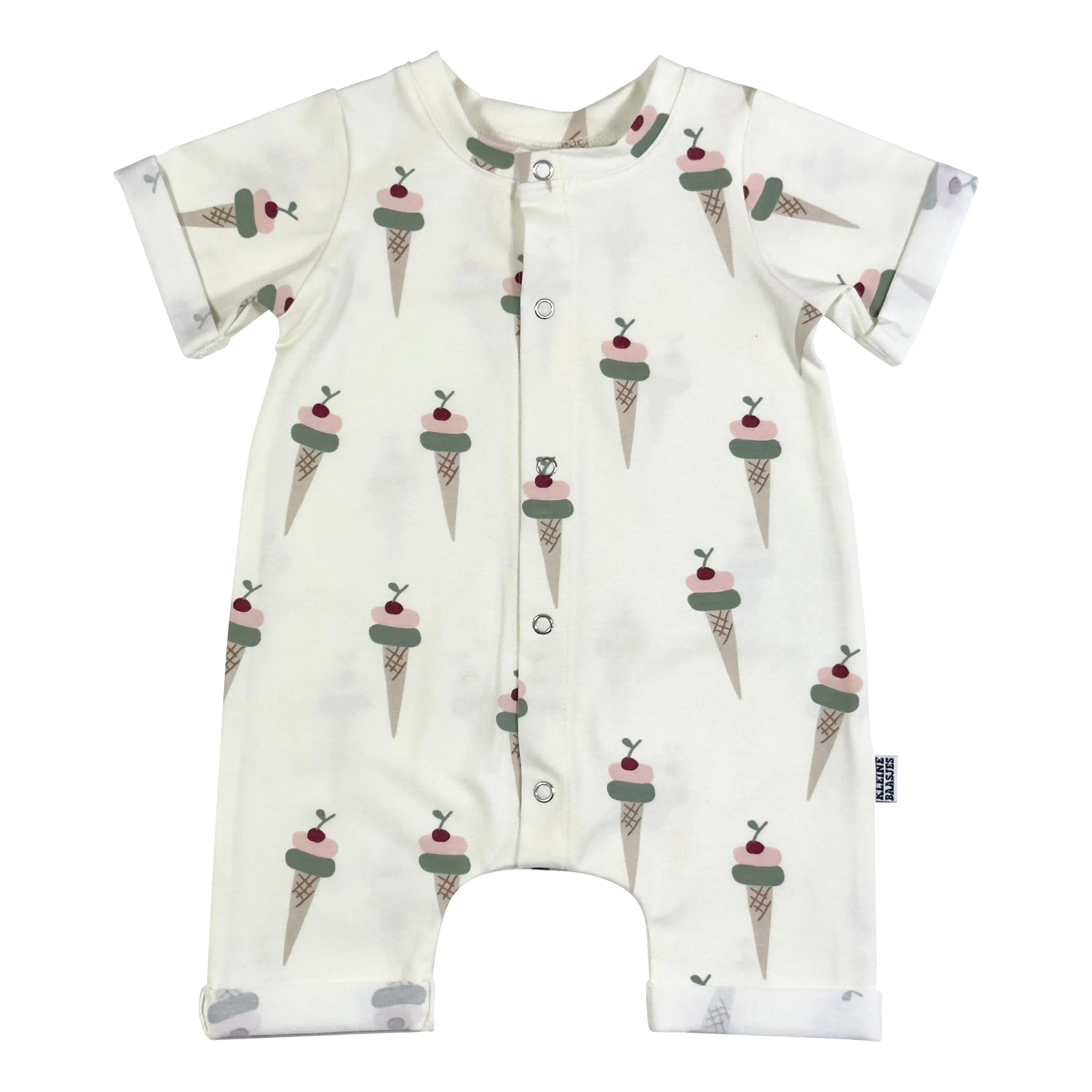 Baby Zomer Jumpsuit Creme Ijsjes