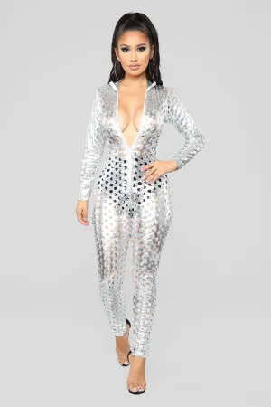 Back To The Future Jumpsuit - Silver