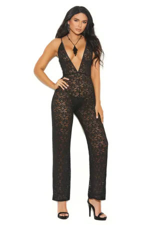 Black Lace Jumpsuit