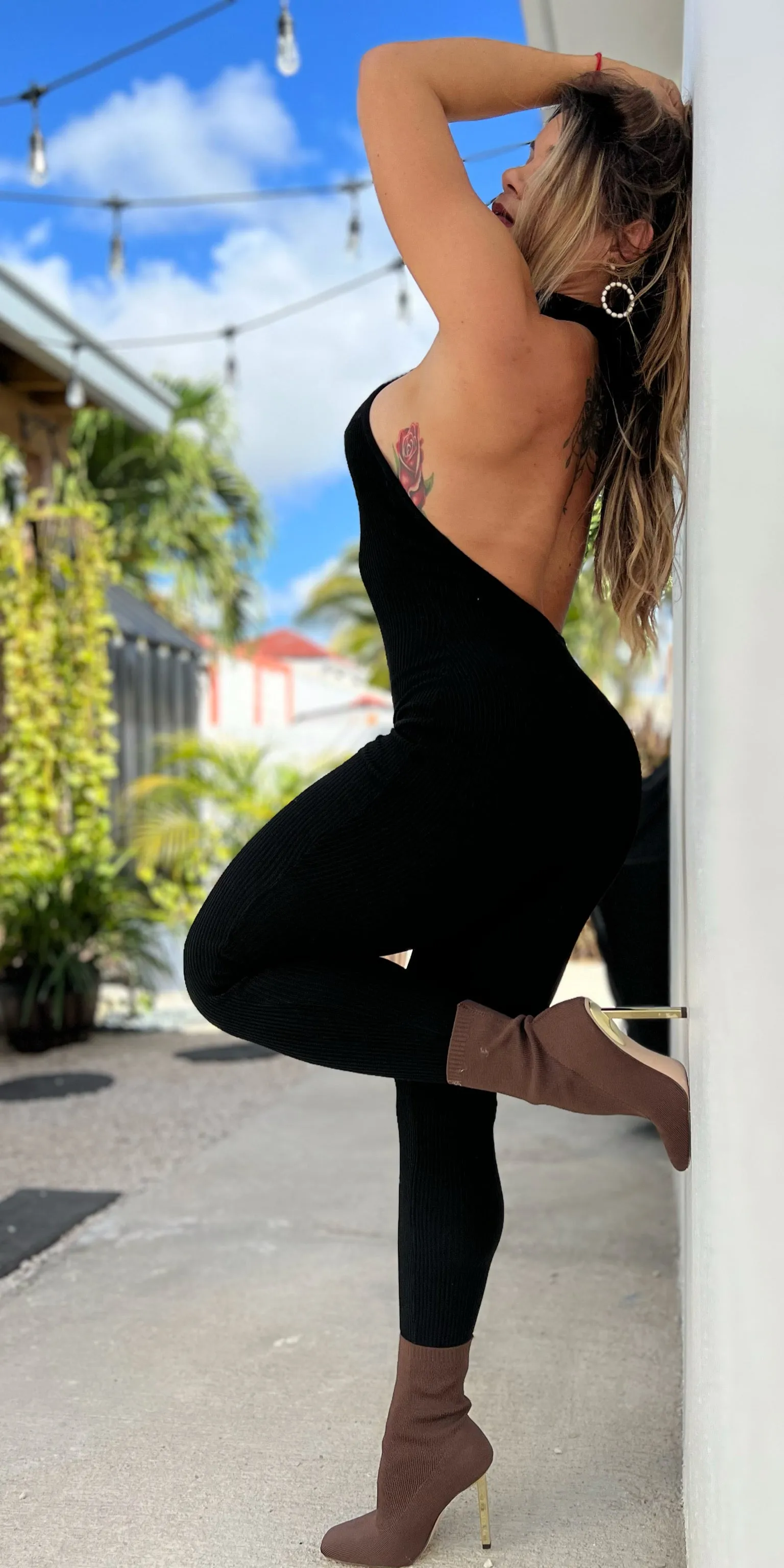 Black on Time Jumpsuit