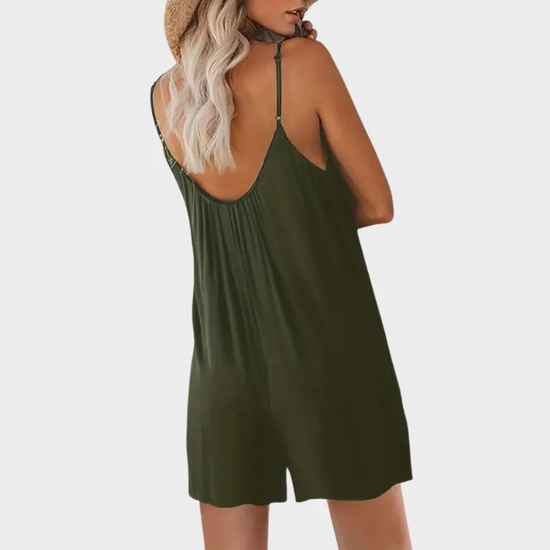 BRISA - Casual Ärmlös Romper Jumpsuit