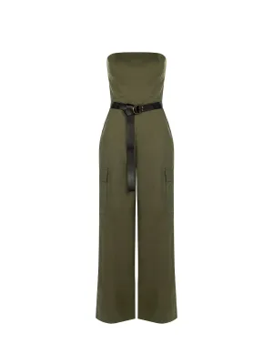Cargo Jumpsuit in Parachute-Effect