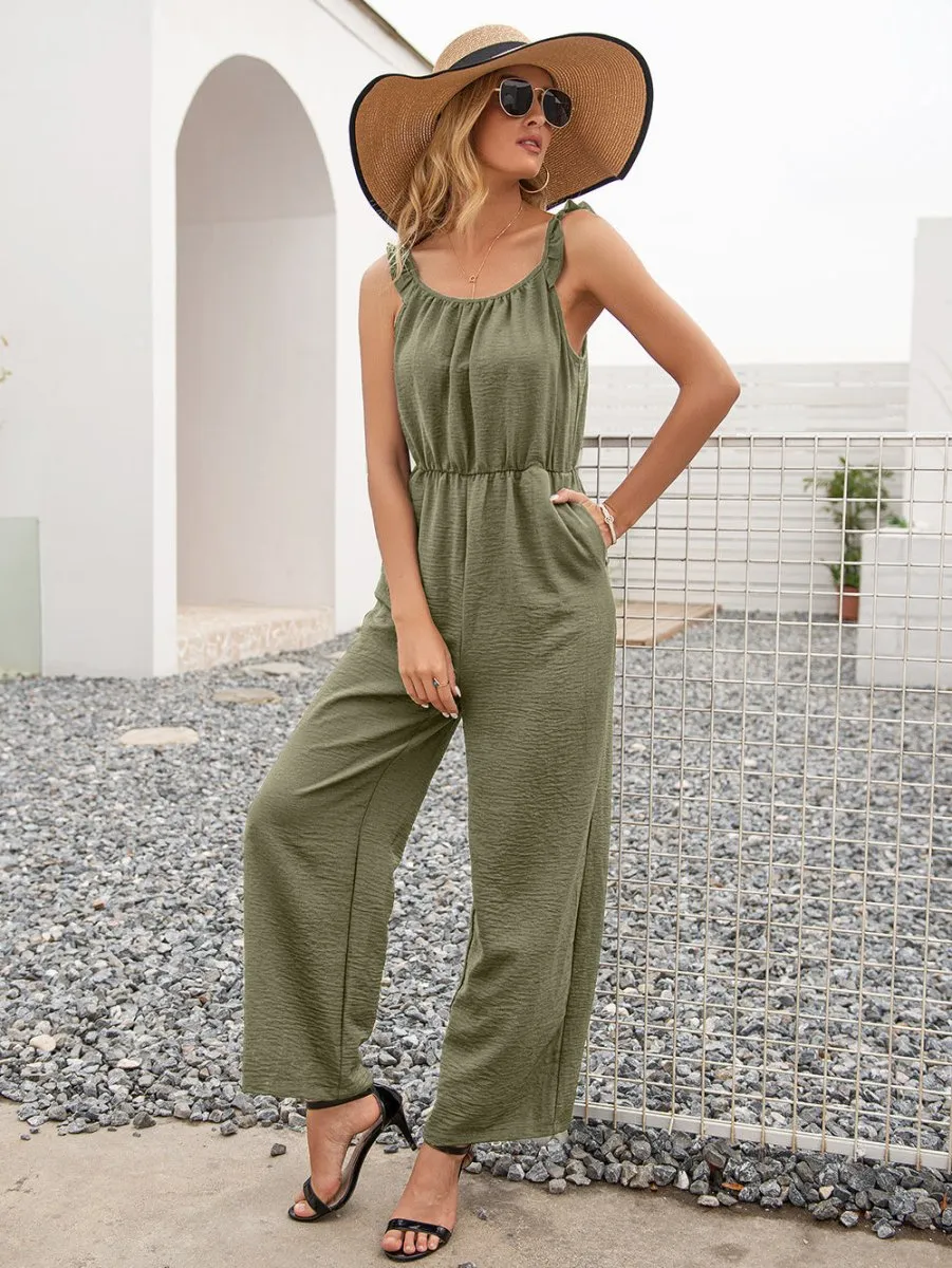Casual Jumpsuit for Women with Pockets