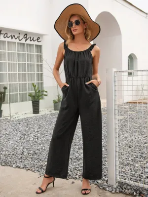 Casual Jumpsuit for Women with Pockets