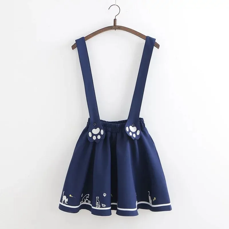 Cat Overall Skirt