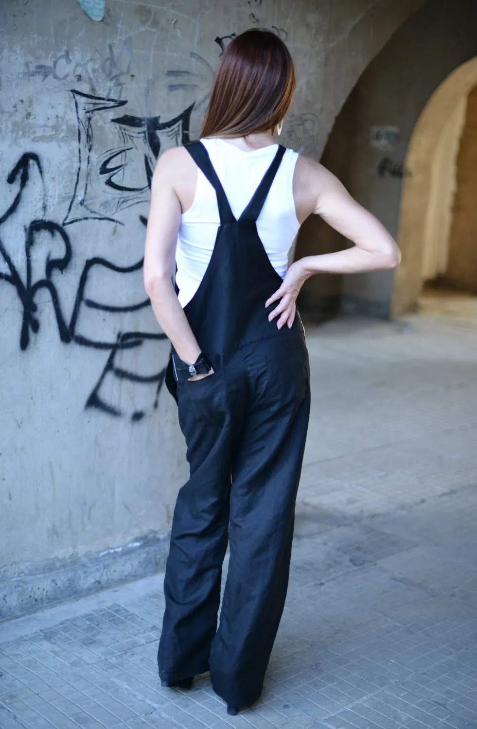 CHRISTIN Linen Jumpsuit