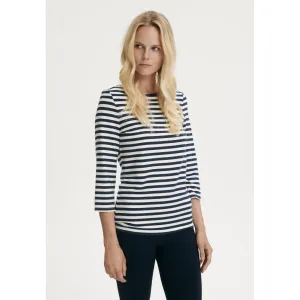 Cleo 3/4 LS T-shirt - Dark Navy Stripe