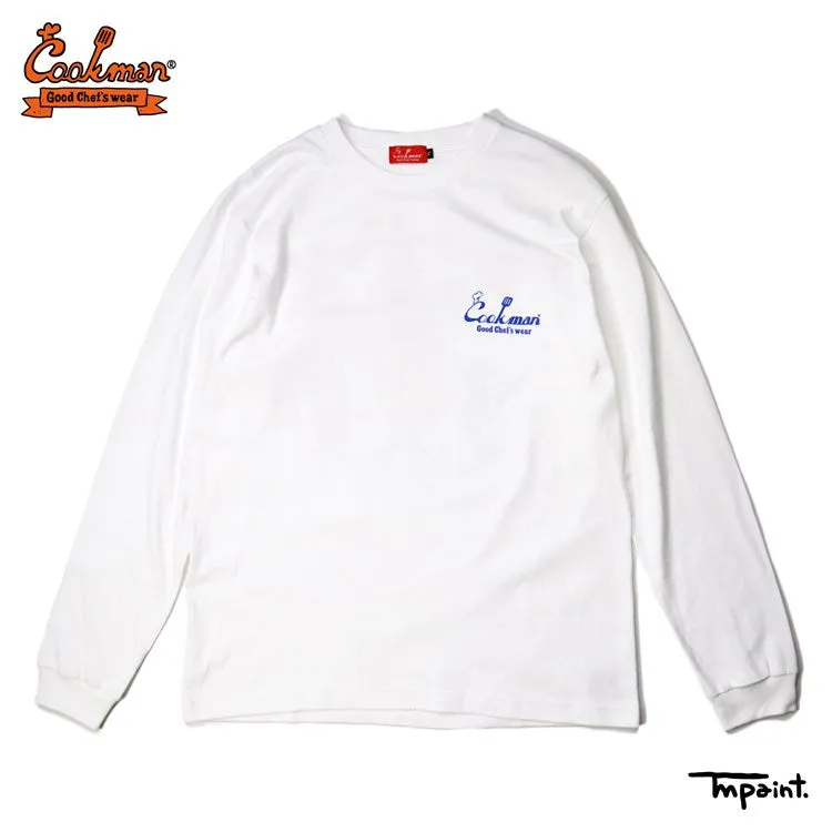 Cookman Long Sleeve T-shirts - TM Paint Pizza Party : White