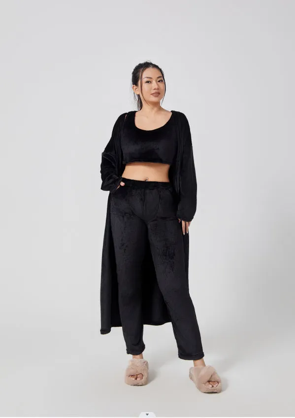 Cozy Pajama Set, 3 Piece Lounge Set Women Winter Dress