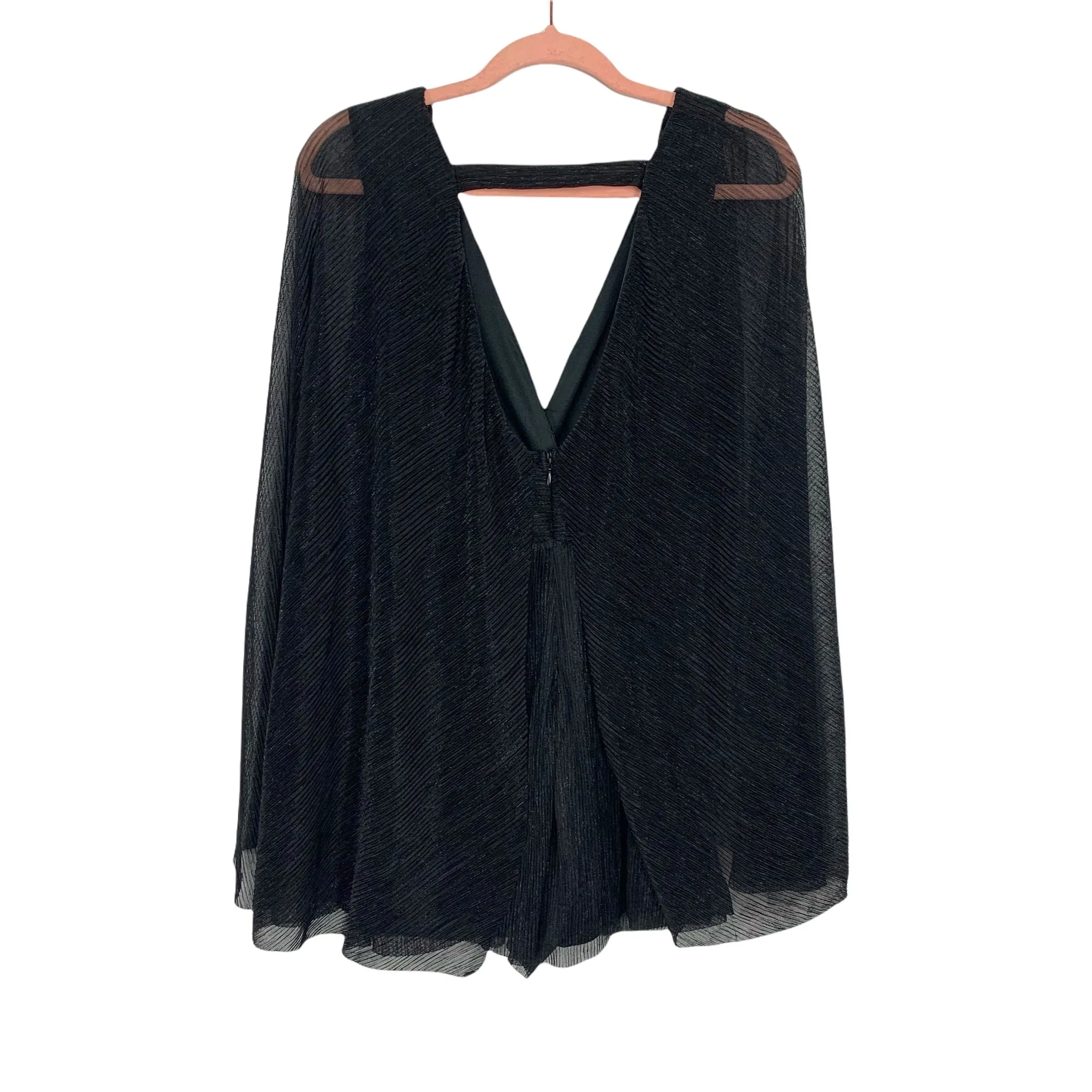 DO BE Black Metallic Romper NWT- Size S