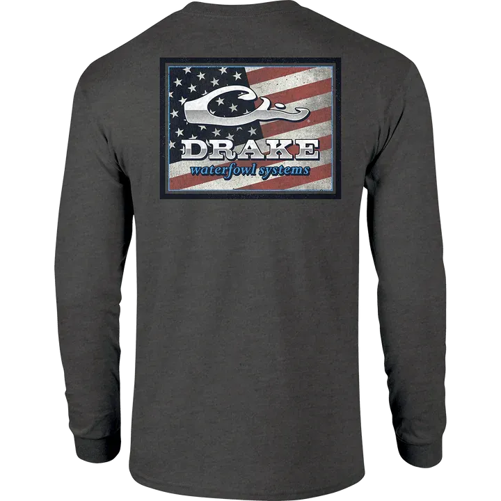Drake Flag Square Tee Long Sleeve