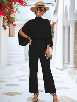 Draped In Style Caped Jumpsuit