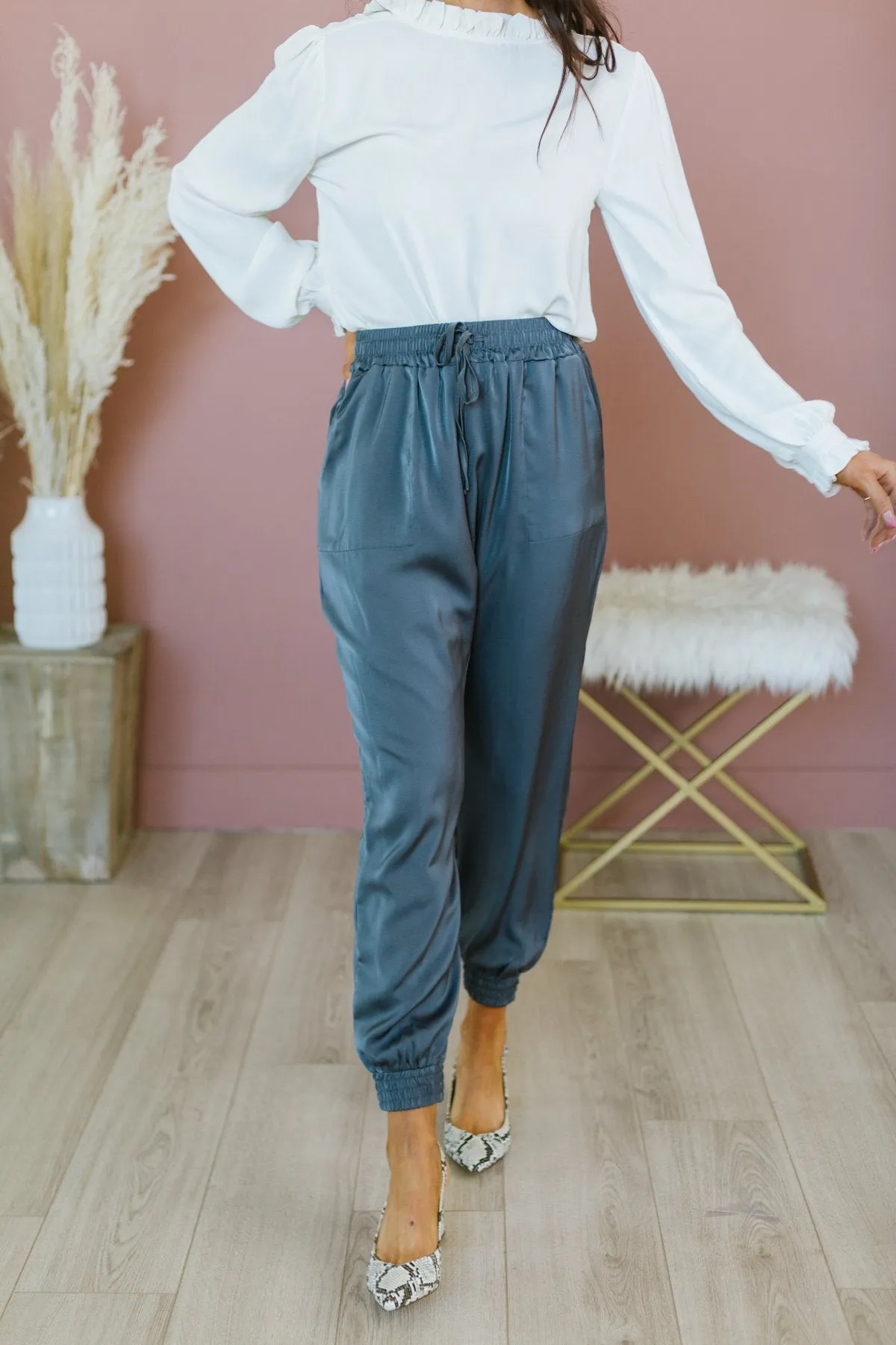 Drawstring Dressy Joggers