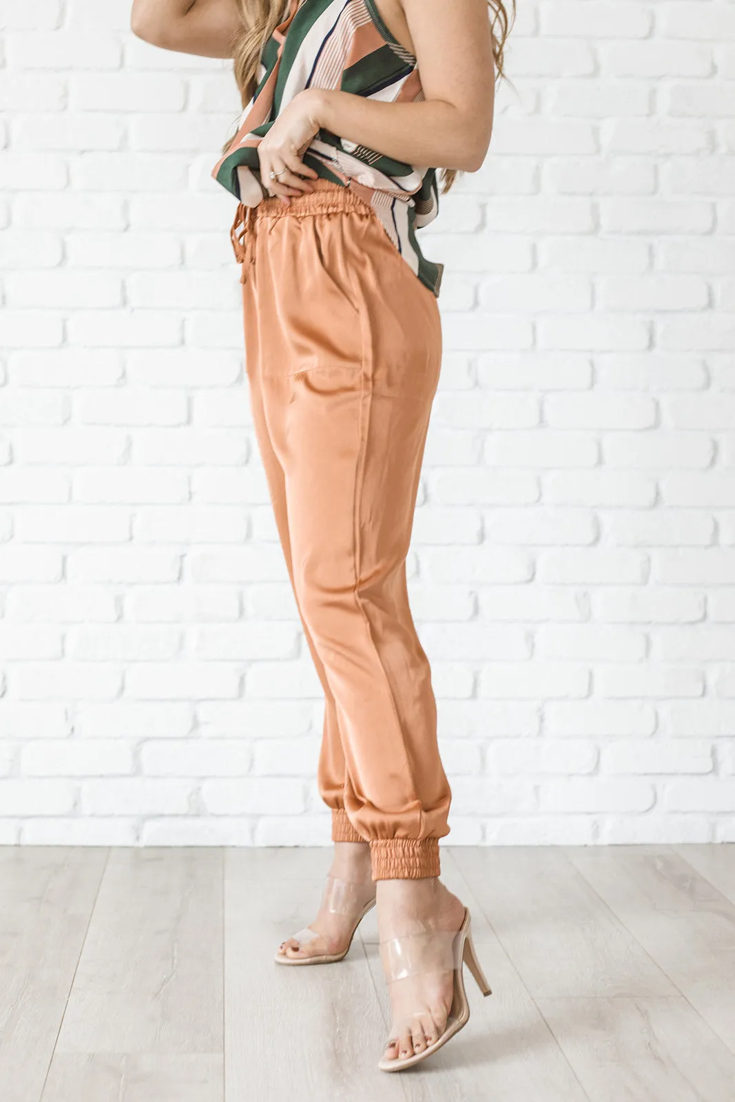 Drawstring Dressy Joggers