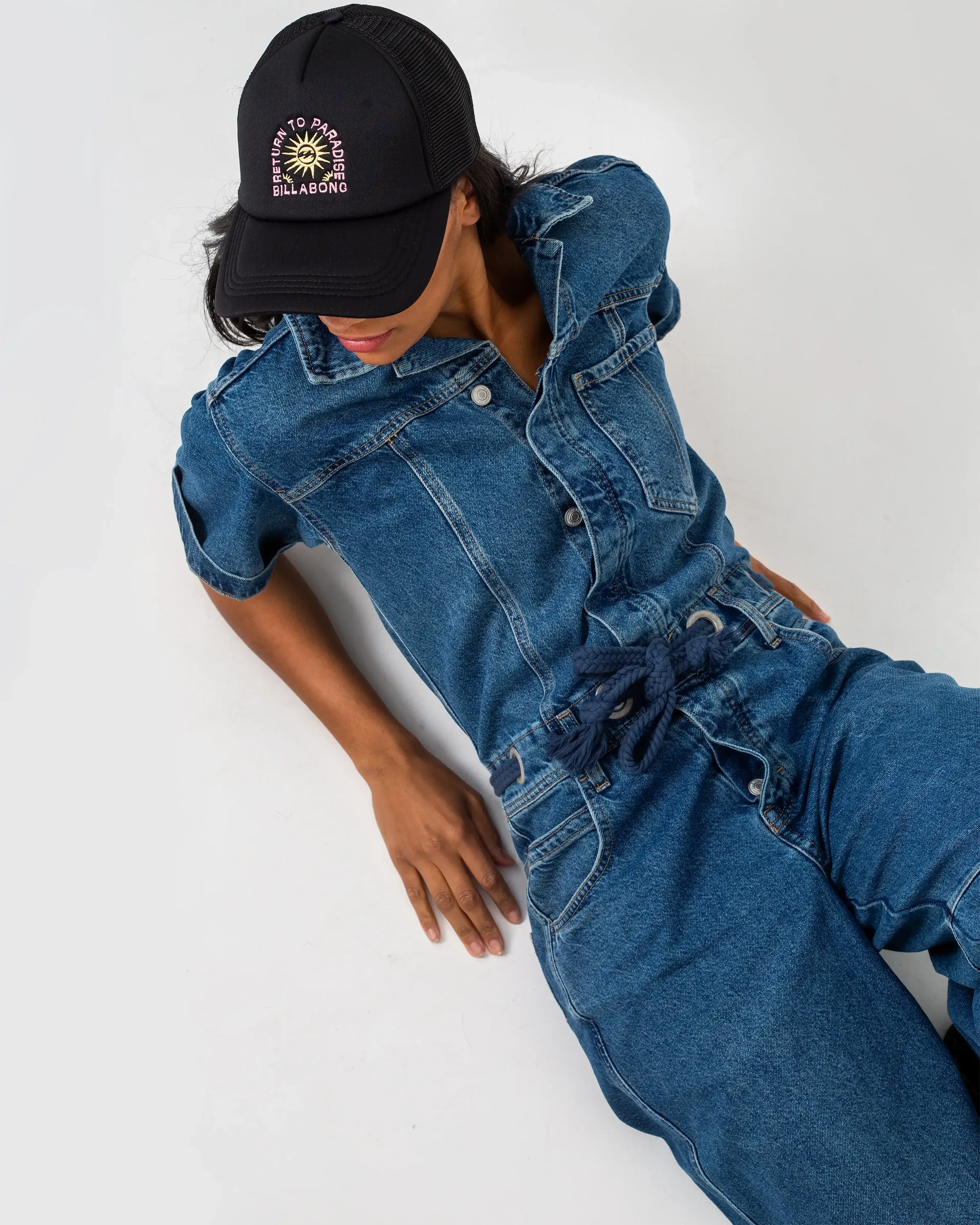 Edison Jumpsuit in Cape Blue