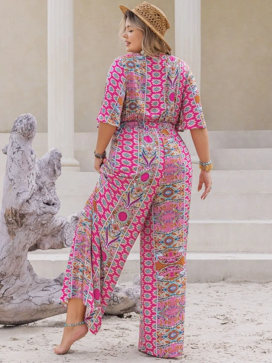 Festival Vibes Plus Size Womens Jumpsuit