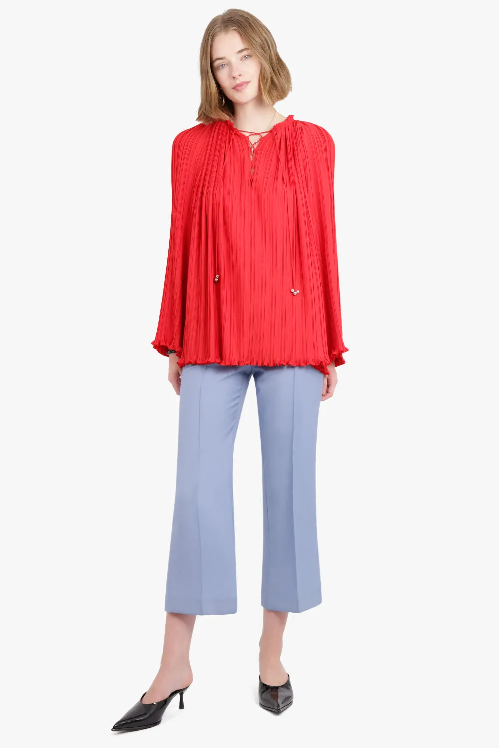 Flared Cropped Pant | Fog