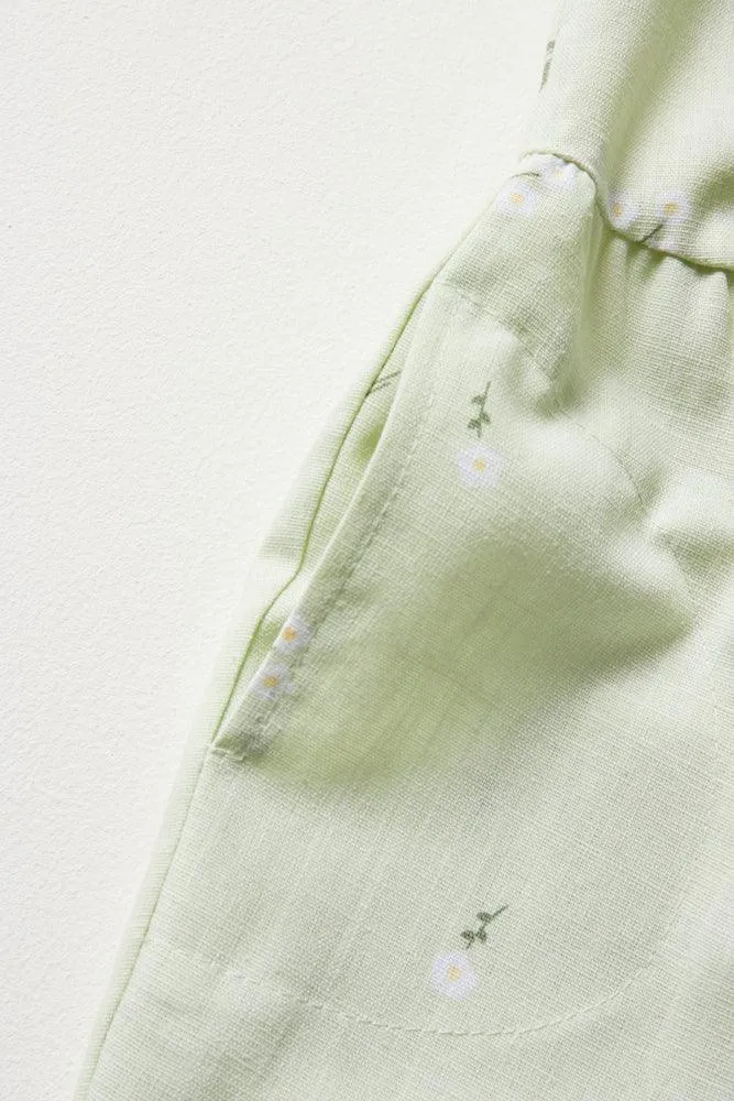 Floral Jumpsuit Green