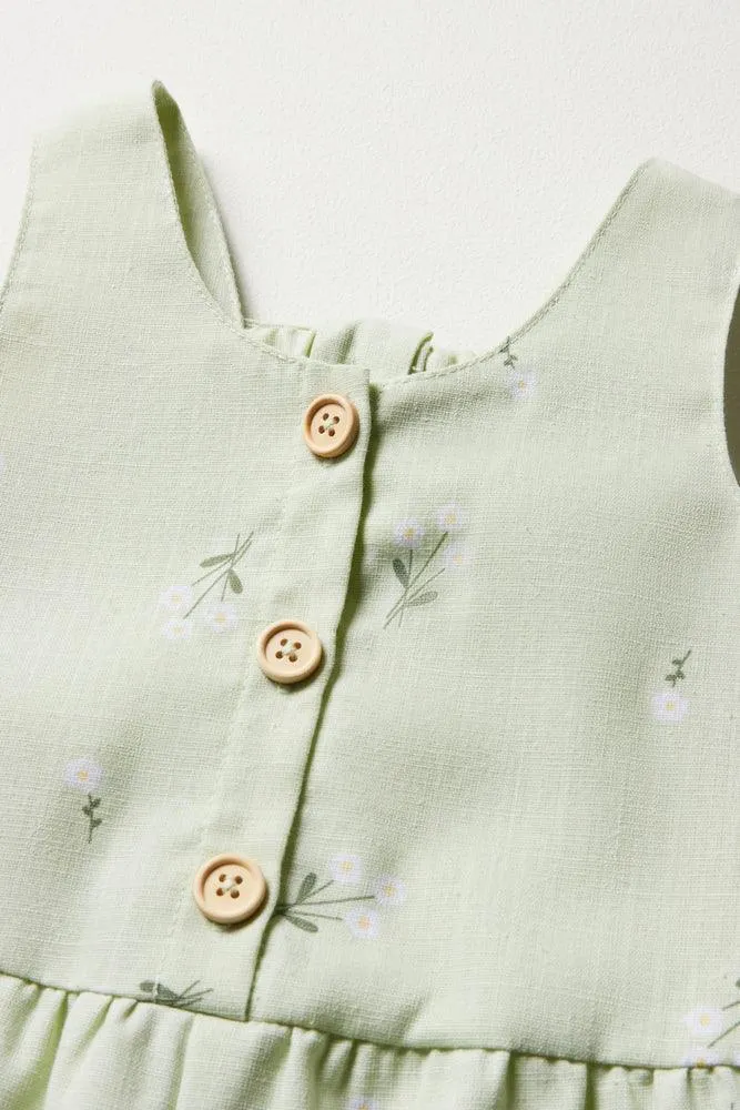 Floral Jumpsuit Green