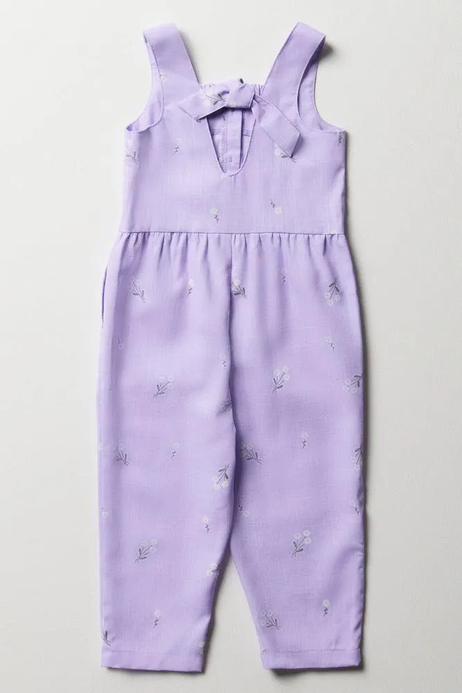 Floral Jumpsuit Purple