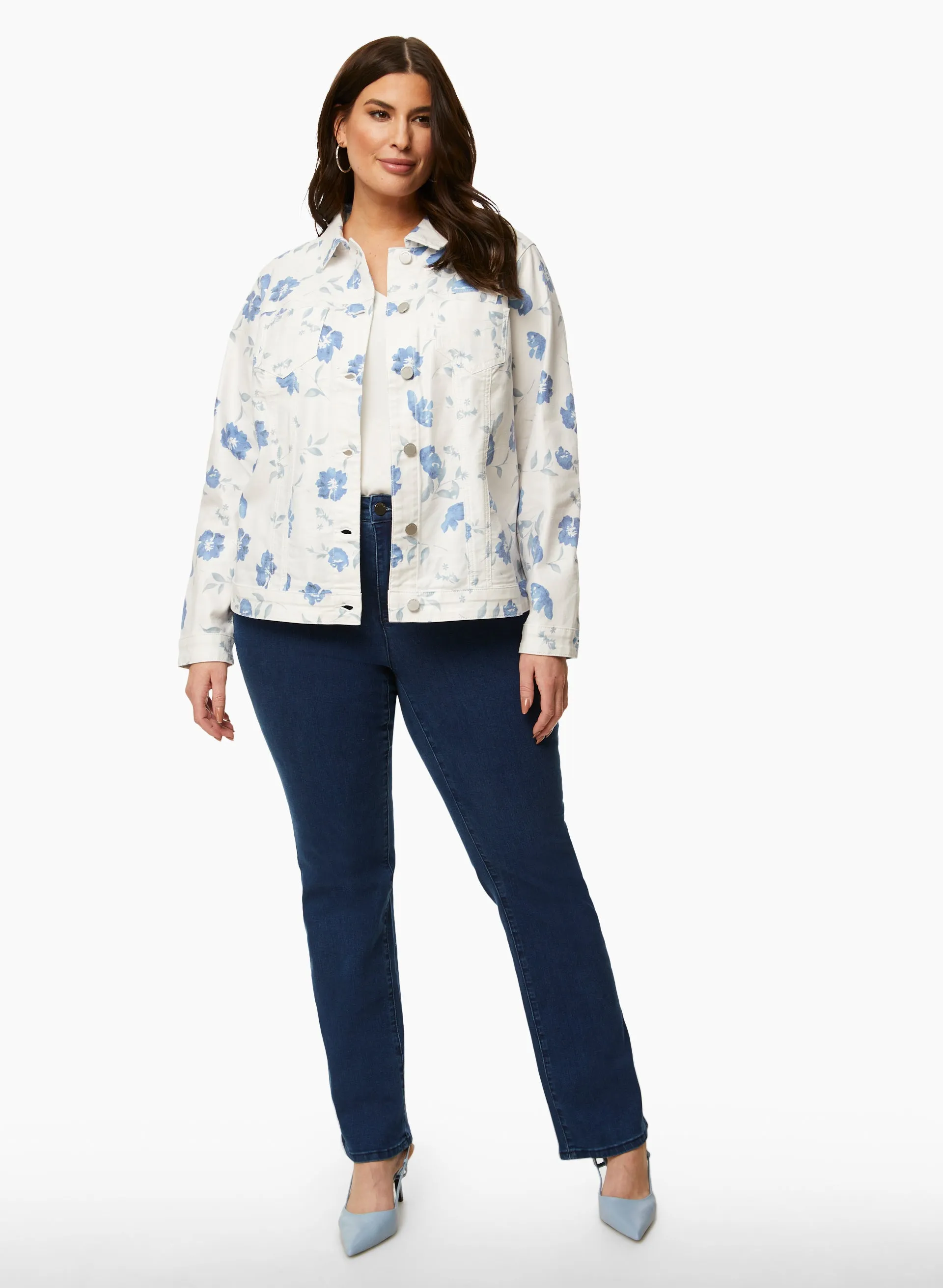 Floral Print Denim Jacket