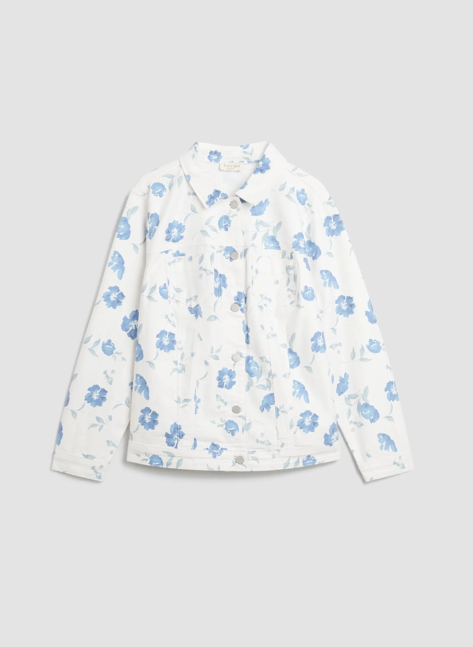 Floral Print Denim Jacket