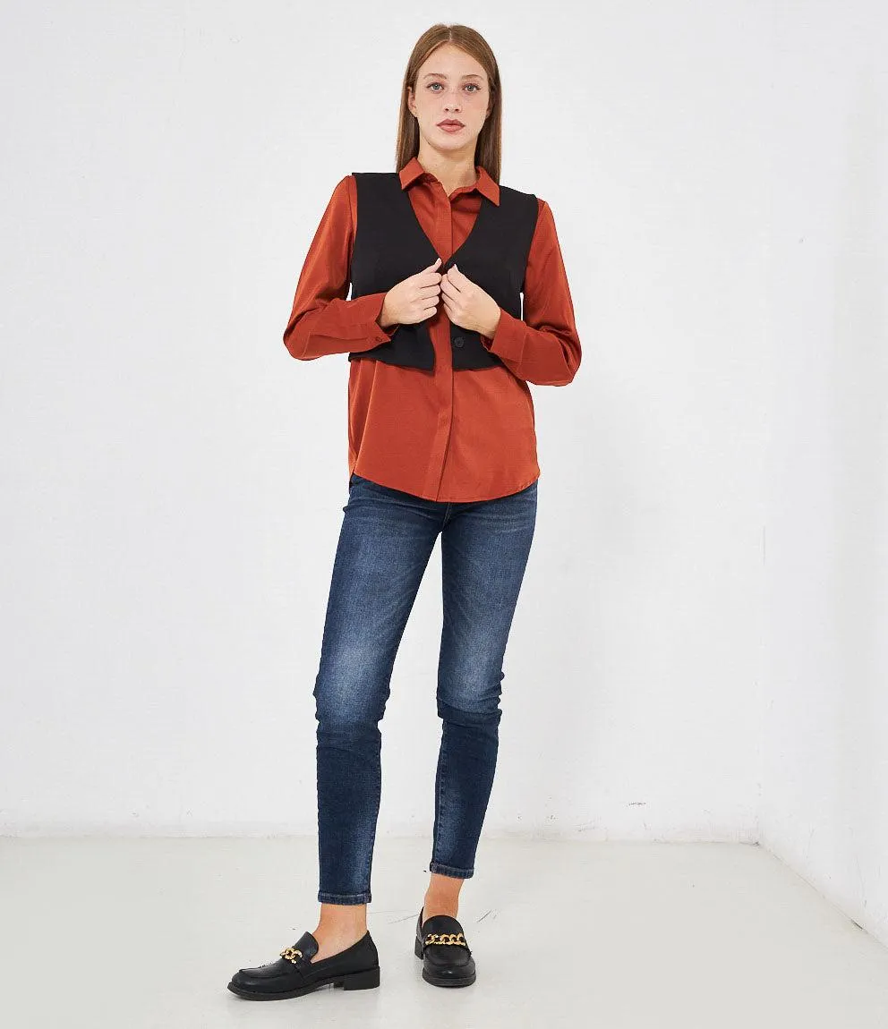 Gilet tre bottoni