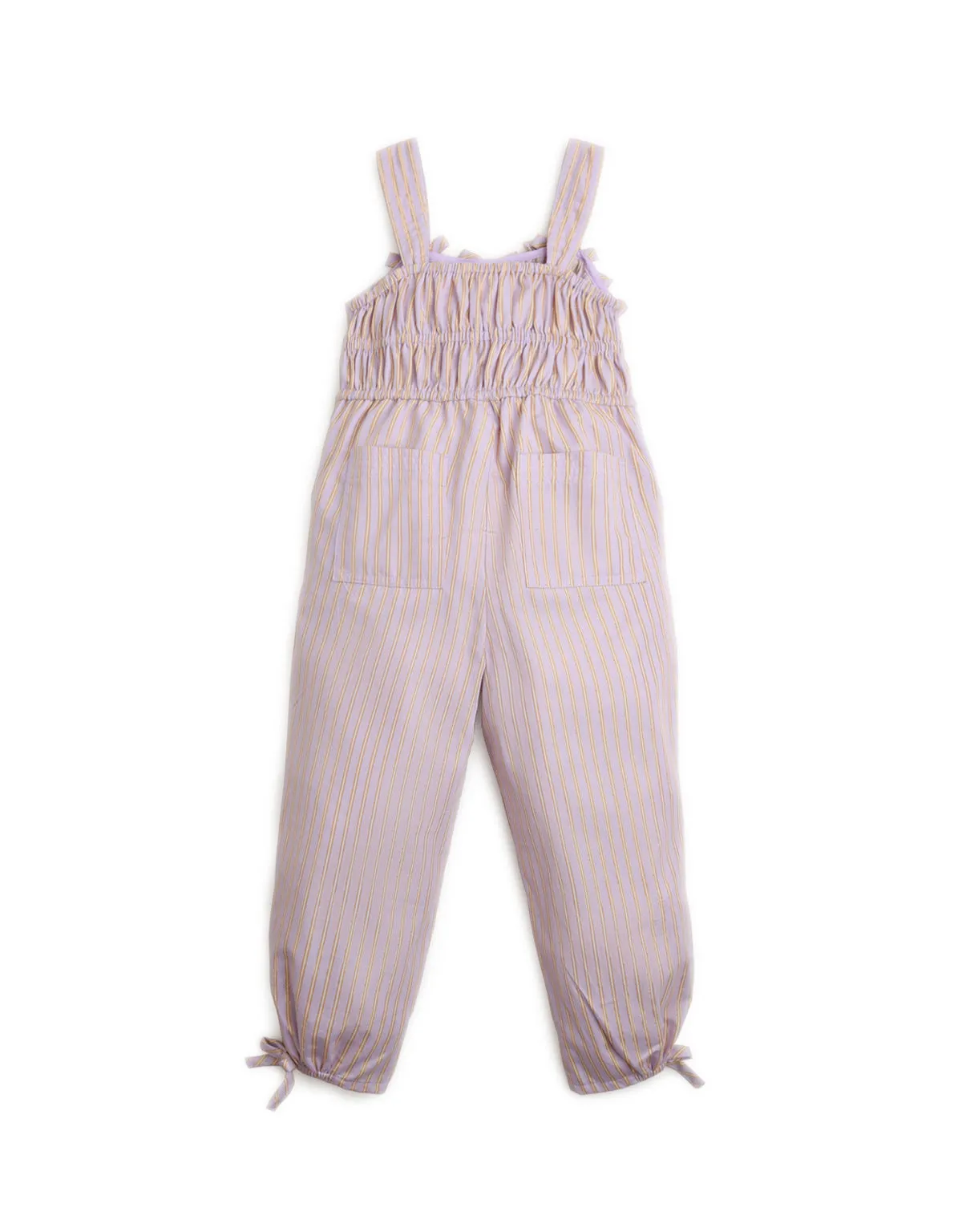 GIRLS STRAPPY STRIPES JUMPSUIT