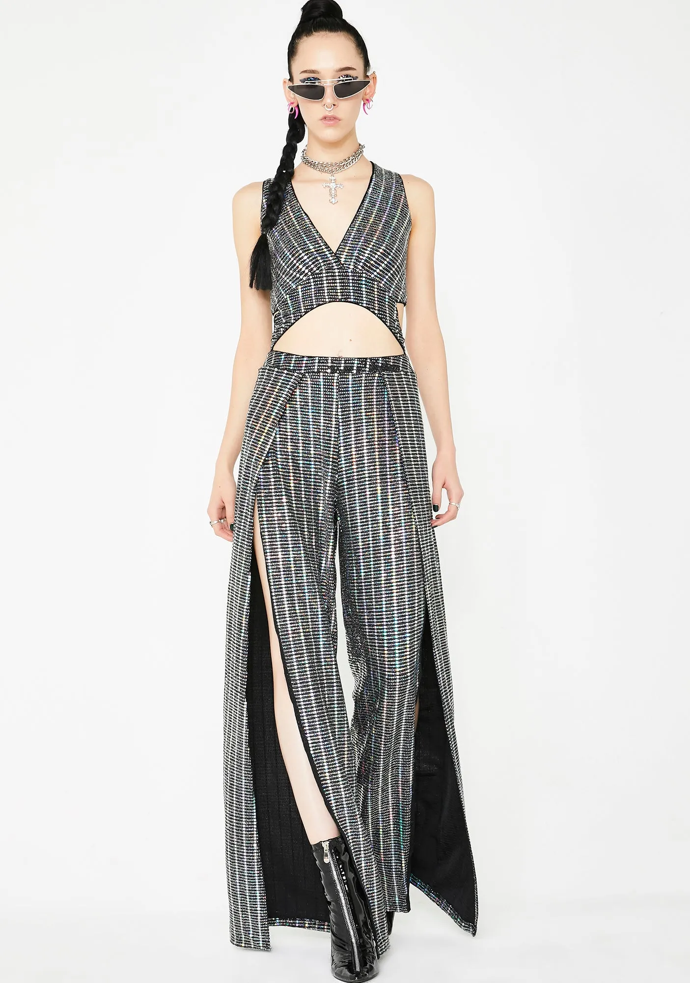 Glamorama Metallic Jumpsuit