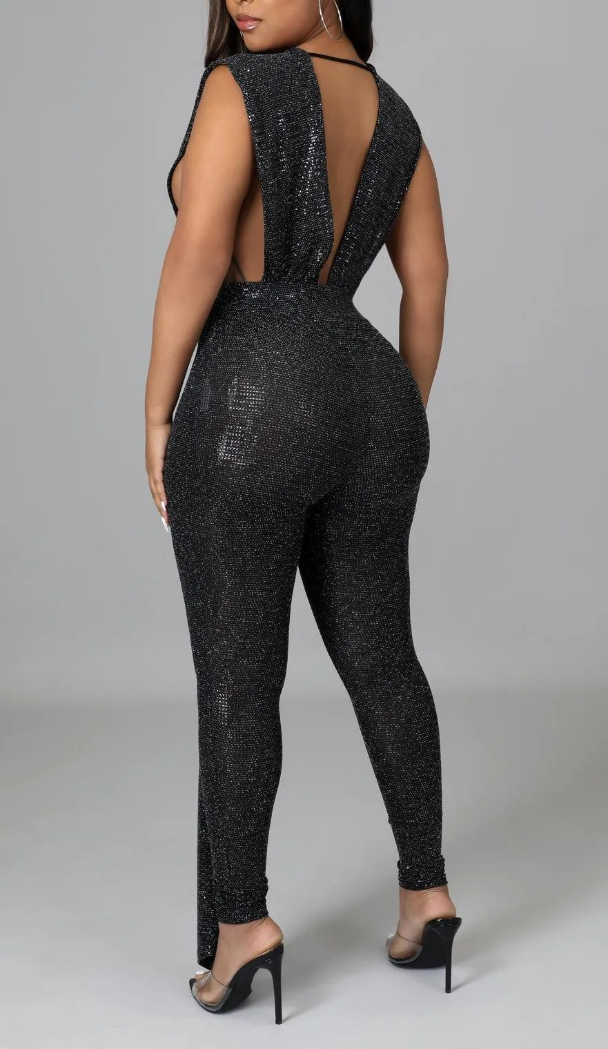 Glitter Detail Jumpsuit