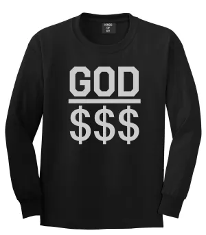 God Over Money Mens Long Sleeve T-Shirt