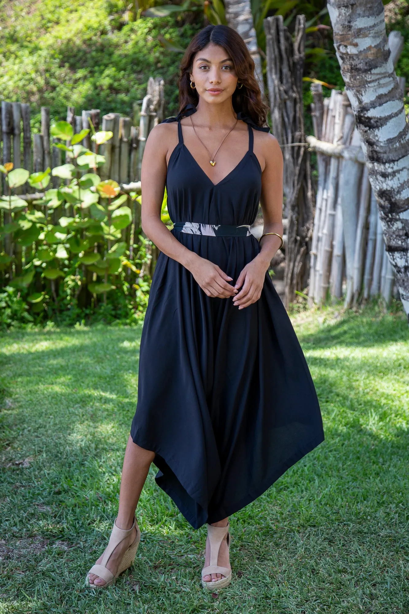 Gypsy Jumpsuit in Premium Santorini Solid Black