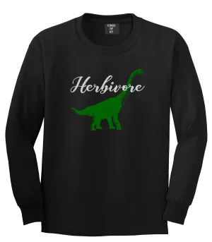 Herbivore Dinosaur Vegetarian Mens Long Sleeve T-Shirt