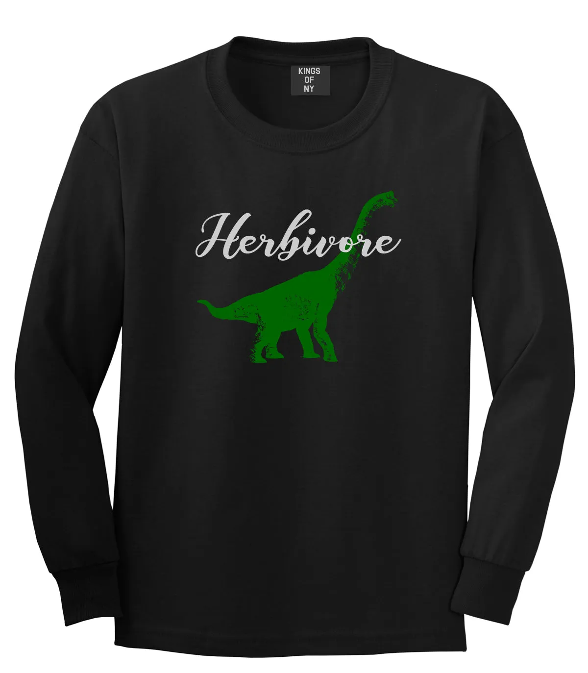 Herbivore Dinosaur Vegetarian Mens Long Sleeve T-Shirt